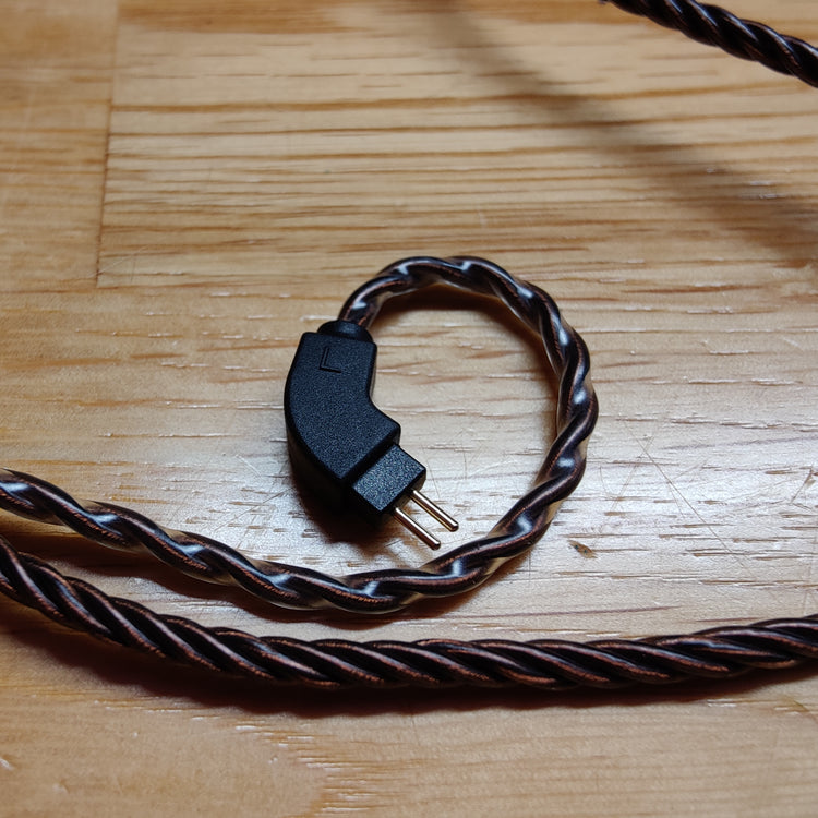 2 Pin kabel med mikrofon til Inears