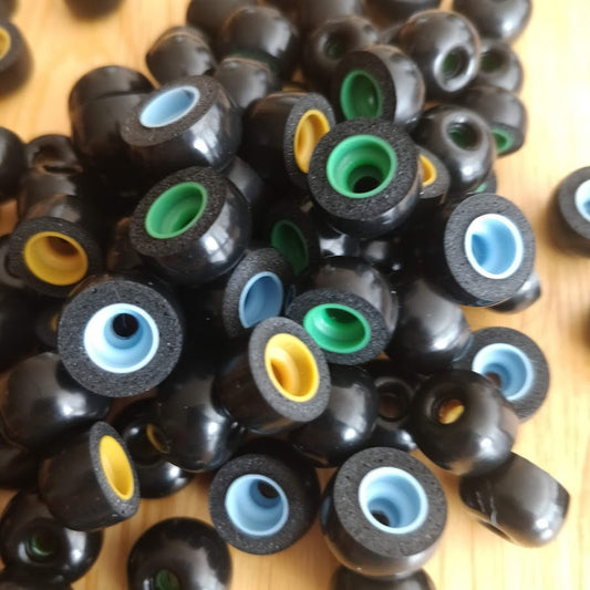 Skumpropper af memoryfoam til TWS, ca 4 mm