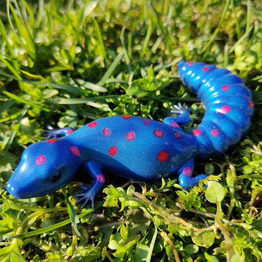 Blå Gekko med røde pletter