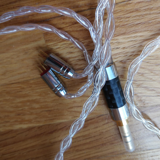 2 Pin sølvkabel til Inears