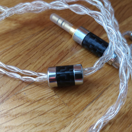 2 Pin sølvkabel til Inears