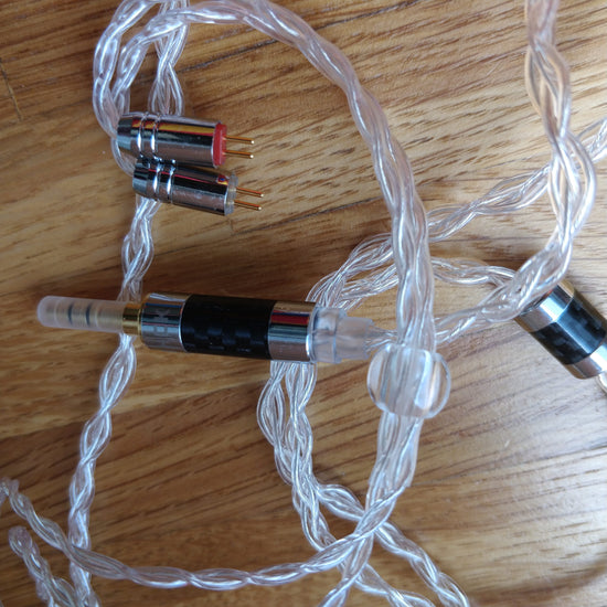 2 Pin sølvkabel til Inears