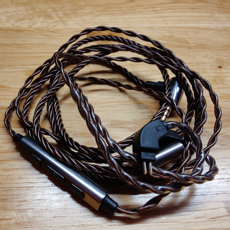 2 Pin kabel med mikrofon